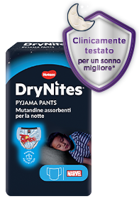 Mutandine per incontinenza bambini tra 3 e 15 anni Drynites